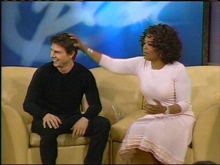 Tom Cruise podczas ostatniej wizyty u Oprah Winfrey /Splashnews