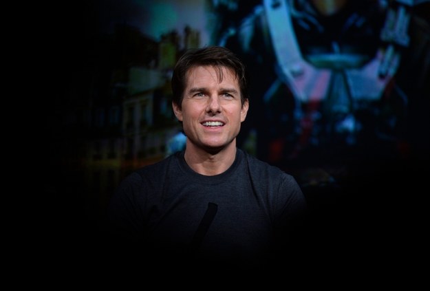 Tom Cruise podczas promocji filmu "Na skraju jutra" /FRANCK ROBICHON /PAP/EPA