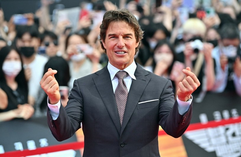 Tom Cruise promujący swój film  "Top Gun: Maverick" w Seulu. /JUNG YEON-JE/AFP/East News /East News