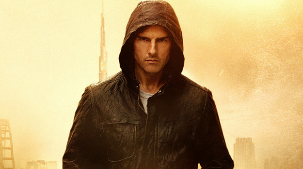 Tom Cruise (tu na plakacie promującym "The Ghost Protocol") jest największą gwiazdą popularnej serii /materiały dystrybutora