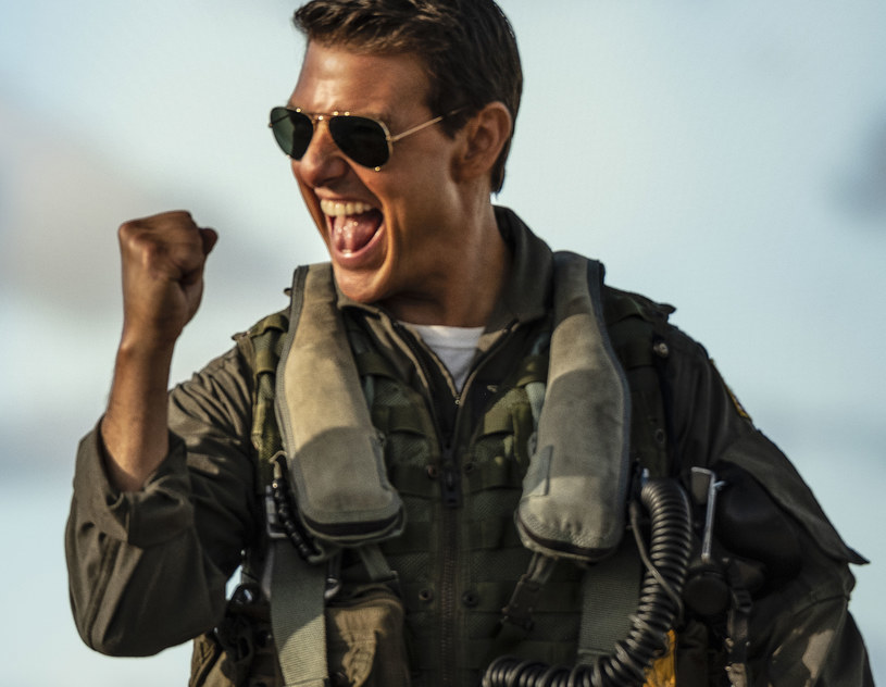 Tom Cruise w filmie "Top Gun Maverick" /UIP /materiały prasowe