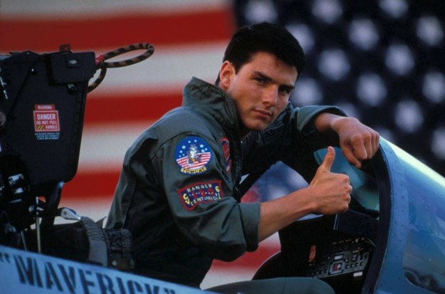 Tom Cruise w kultowym filmie lat 80. - "Top gun" /Photoshot    /PAP/EPA