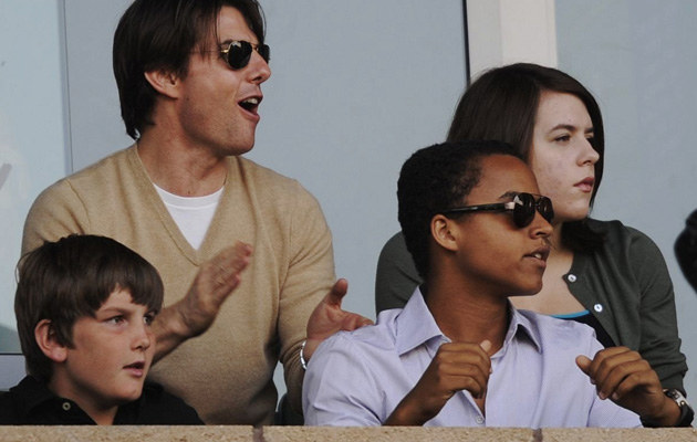 Tom Cruise z adoptowaną córką /Kevork Djansezian /Getty Images