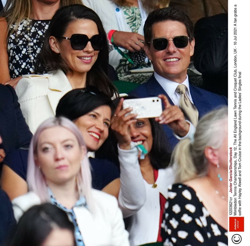 Tom Cruise z partneką na Wimbledonie /Javier Garcia/Shutterstock /East News