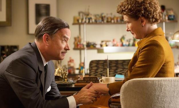 Tom Hanks i Emma Thompson w filmie "Ratując pana Banksa" /materiały prasowe