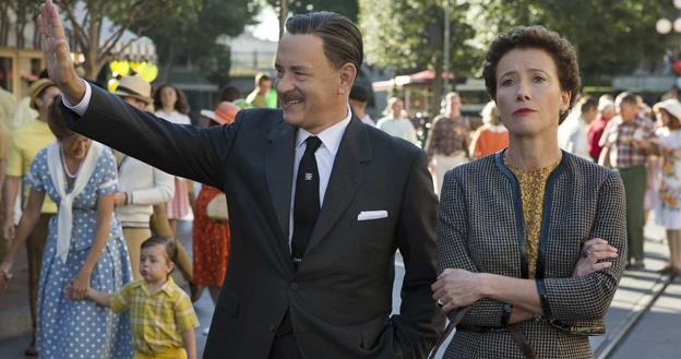 Tom Hanks jako Walt Disney i Emma Thompson w roli Pameli L. Travers /materiały prasowe