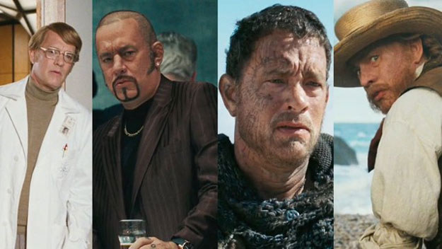 Tom Hanks pojawił się w "Atlasie chmur" w kilku rolach /materiały dystrybutora