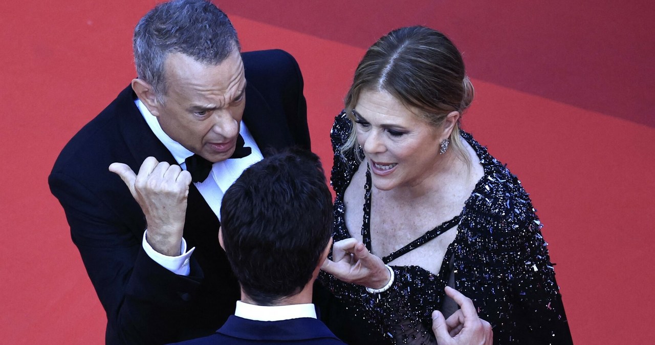 Tom Hanks z żoną Ritą Wilson. /VALERY HACHE/AFP/East News /East News