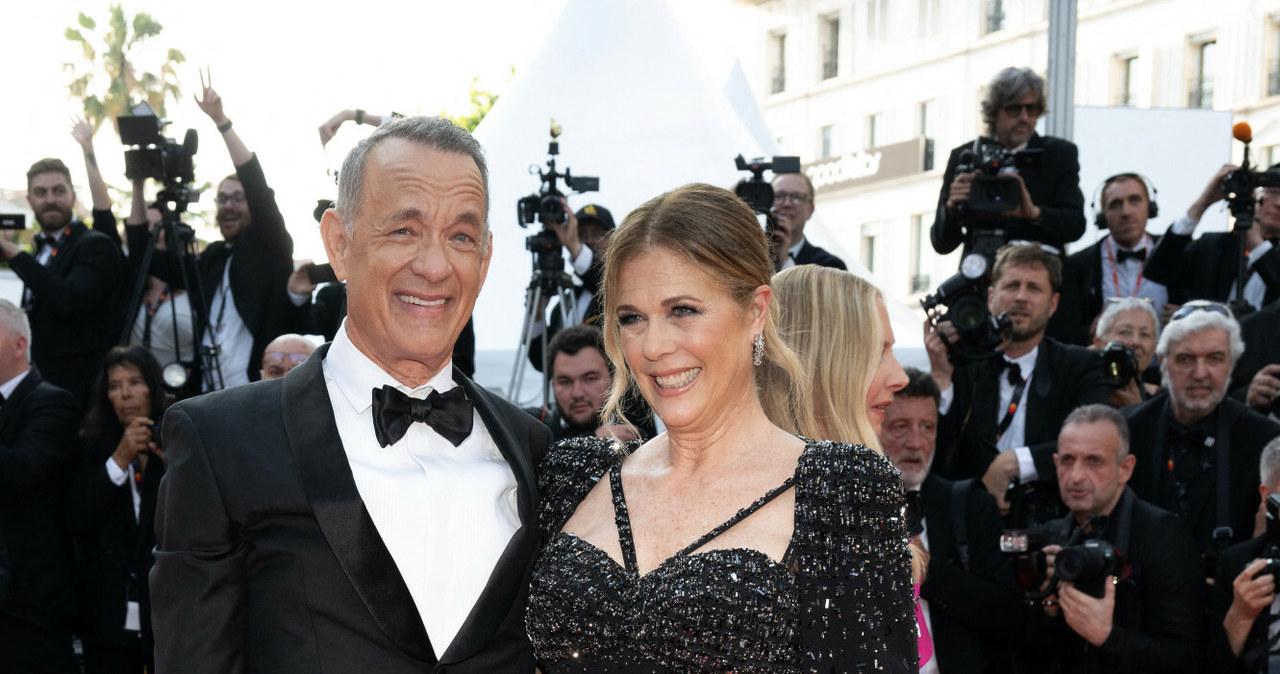 Tom Hanks z żoną Ritą Wilson. /Niviere David/ABACAPRESS.COM/Abaca/East News /East News