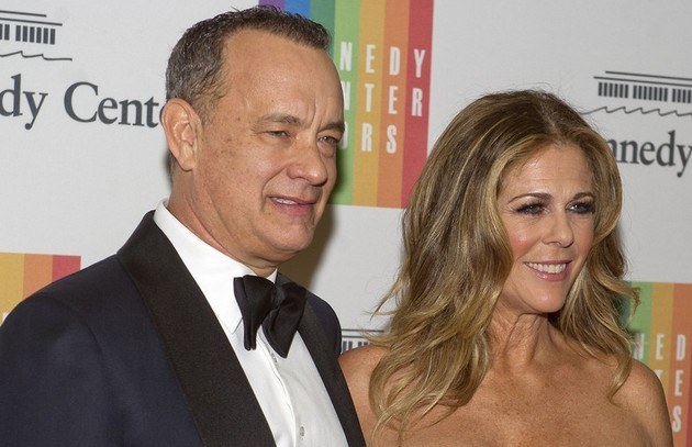 Tom Hanks z żoną /- /East News