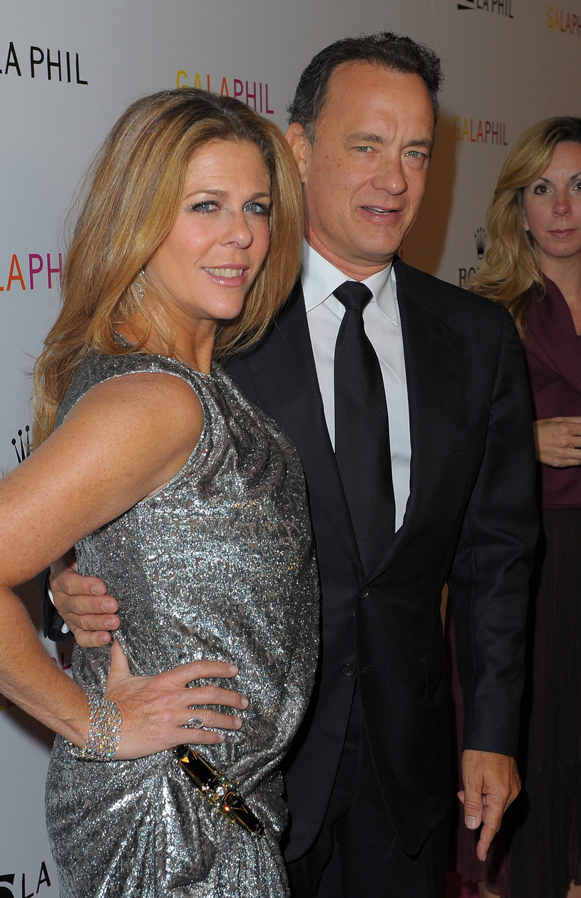 Tom Hanks z żoną /Jason Merritt /Getty Images