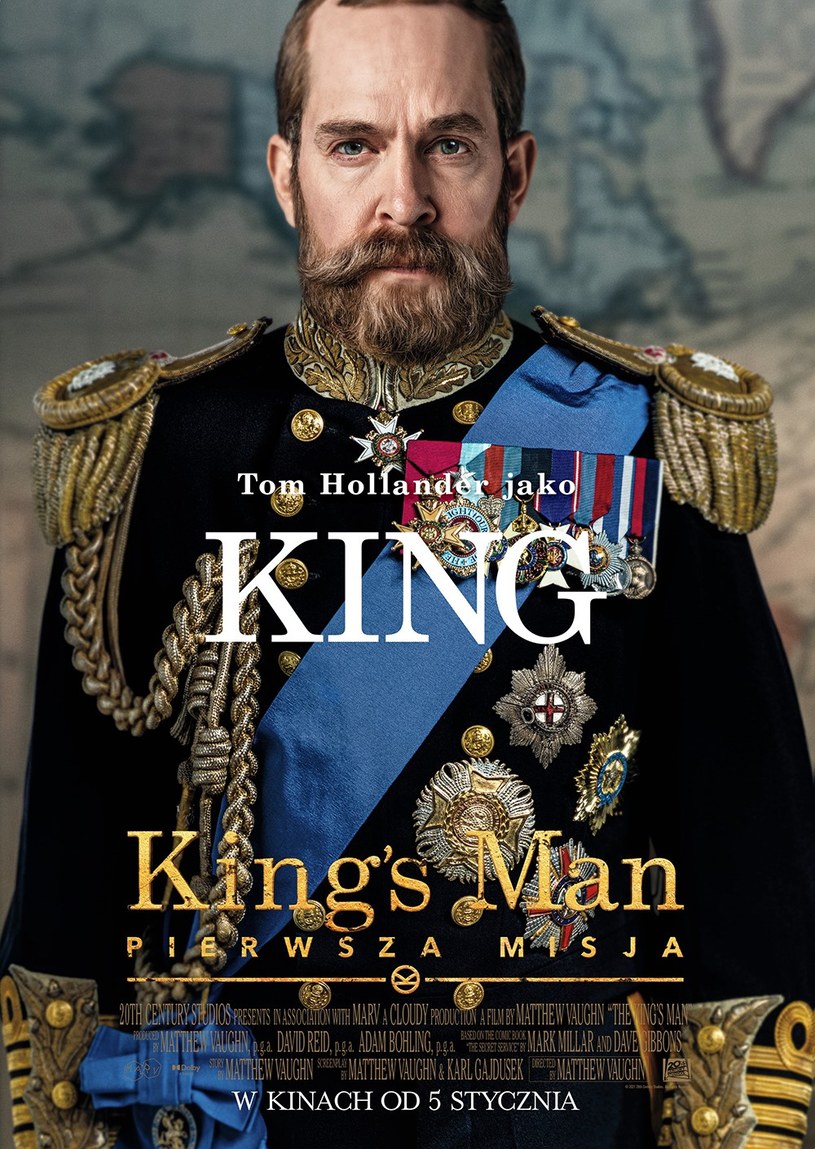 Tom Hollander na plakacie filmu "King's Man: Pierwsza misja" /materiały prasowe