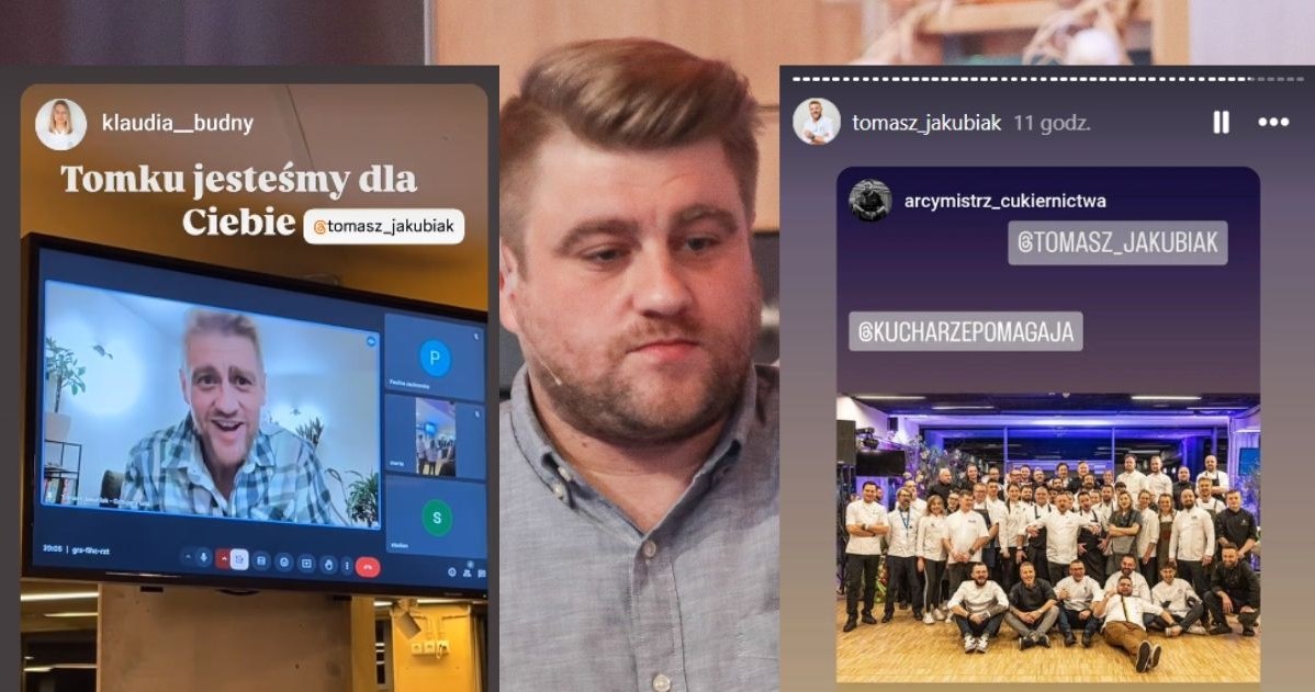 Tomasz Jakubiak nie mógł uczestniczyć podczas charytatywnej imprezy. Mimo to dołączył online /Instagram: @tomasz_jakubiak, klaudia__budny /Agencja FORUM