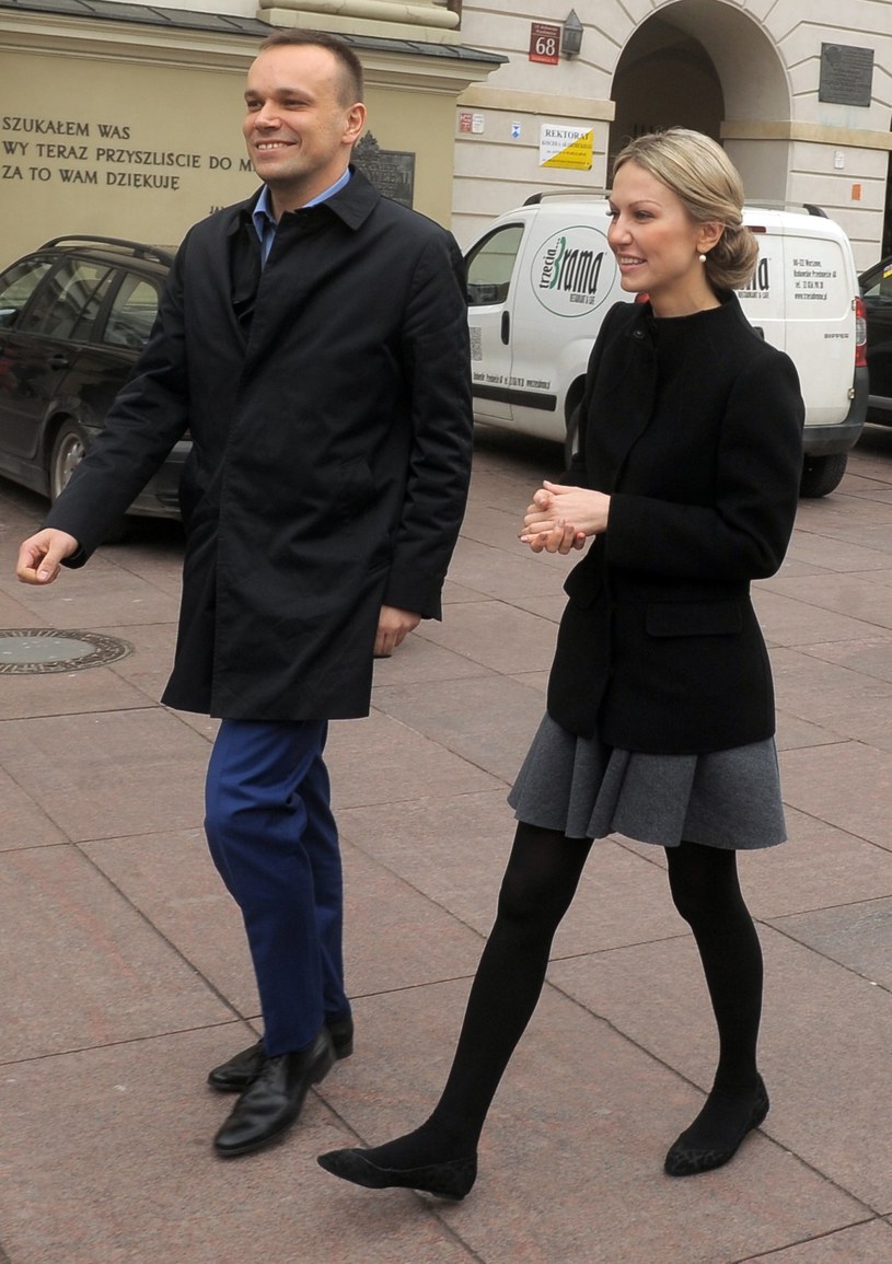Tomasz Kalita i Magdalena Ogórek podczas kampanii prezydenckiej /Jan Bielecki /East News