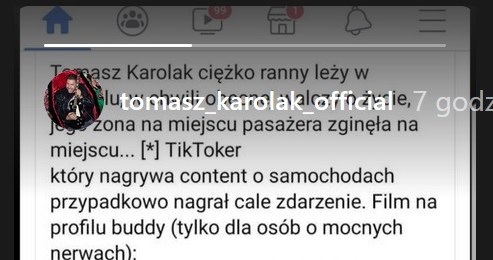 Tomasz Karolak zdementował informację o wypadku /Instagram