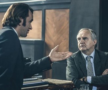 Tomasz Kot i Marian Zembala na planie filmu "Bogowie"