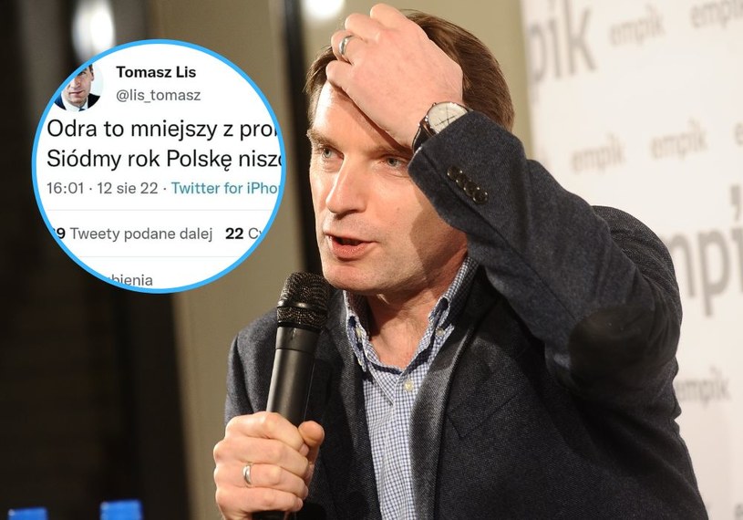 Tomasz Lis skomentował sytuację na Odrze. Przesadził? /MWMedia