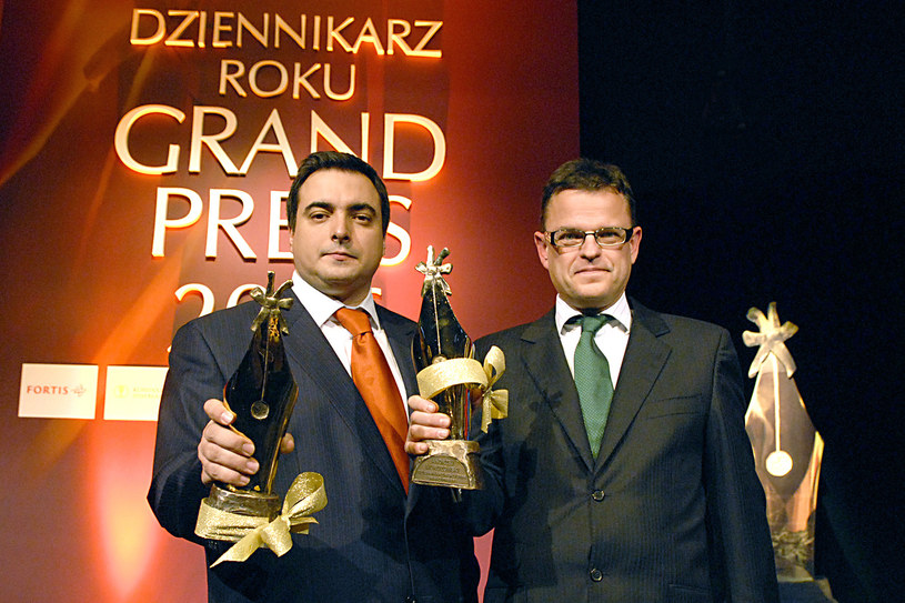 Tomasz Sekielski i Andrzej Morozowski otrzymali w 2006 roku tytuł Dziennikarzy Roku Grand Press 2006. /AKPA