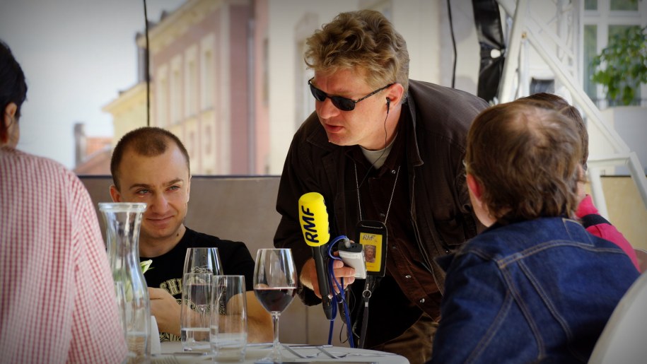 Tomasz Skory w akcji /Michał Dukaczewski /RMF FM