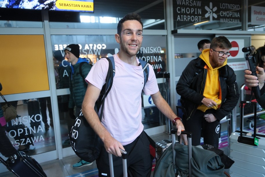 Tomasz Sobania po powrocie ze Stanów Zjednoczonych na lotnisku Chopina w Warszawie, Warszawa, 23 lutego 2025 /PAP