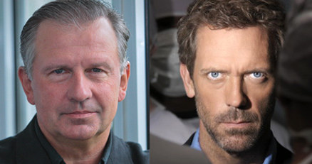 Tomasz Stockinger (fot. P. Przybyszewski / MWMedia) i Hugh Laurie (mat. prasowe) /