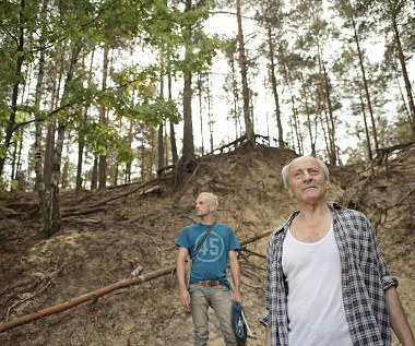 Tomasz Tyndyk i Marek Kępiński w scenie z filmu "Sekret"