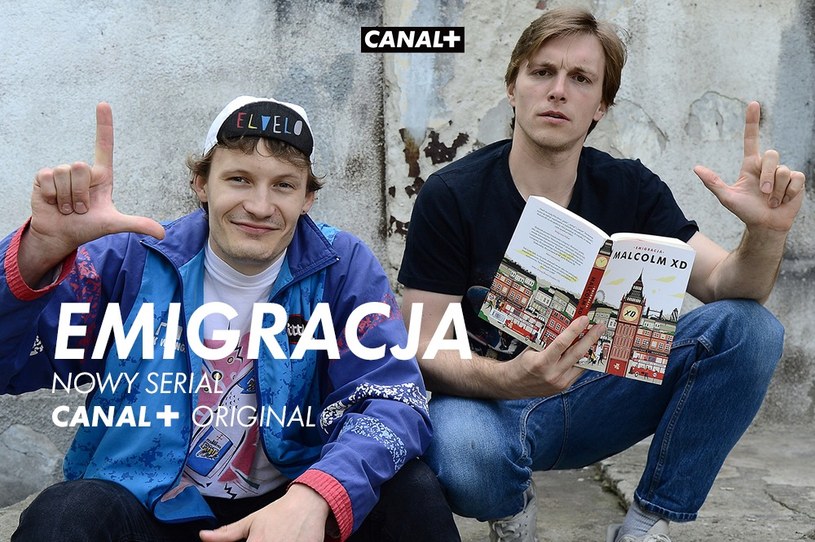 Tomasz Włosok i Michał Balicki zagrają bohaterów serialu "Emigranci", fot. z oficjalnego profilu Canal+ na Facebooku /materiały prasowe