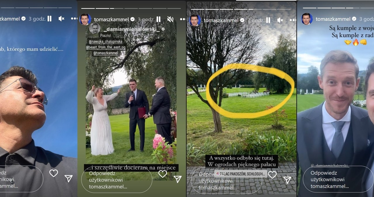 Tomasz wszystko zrelacjonował na swoim Instagramie /https://www.instagram.com/tomaszkammel/ /Instagram
