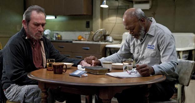 Tommy Lee Jones i Samuel L. Jackson przy aktorskim okrągłym stole /HBO