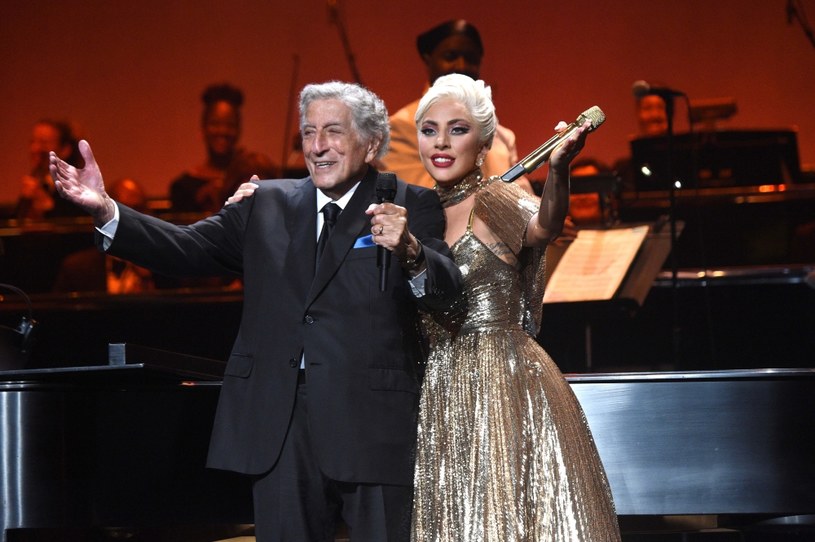 Tony Bennett i Lady Gaga podczas ostatniego wspólnego koncertu w sierpniu 2021 roku /Kevin Mazur/Getty Images for LN /Getty Images