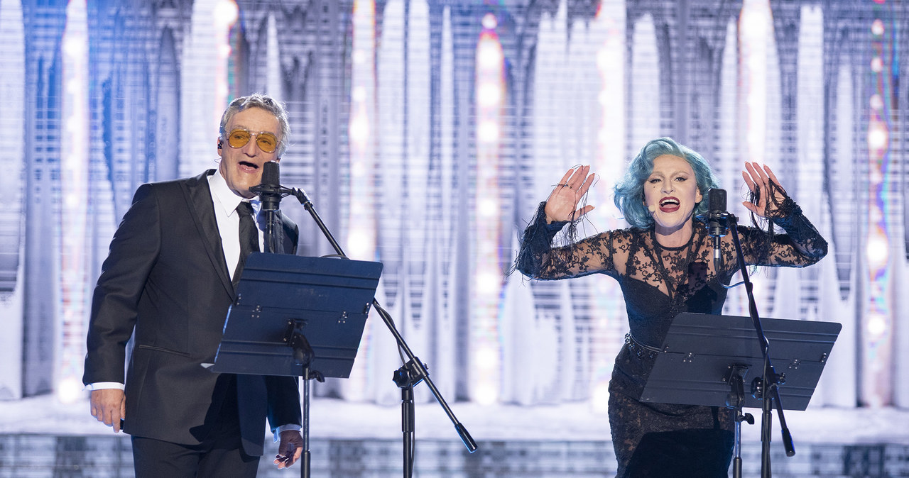 Tony Bennett i Lady Gaga w wykonaniu Krisa Adamskiego i Agnieszki Hekiert /M. Zawada /Polsat