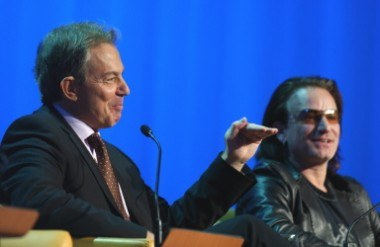 Tony Blair i Bono /AFP