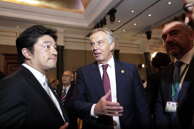Tony Blair podczas międzynarodowej konferencji ws. finansowania odbudowy Strefy Gazy /KHALED ELFIQI   /PAP/EPA