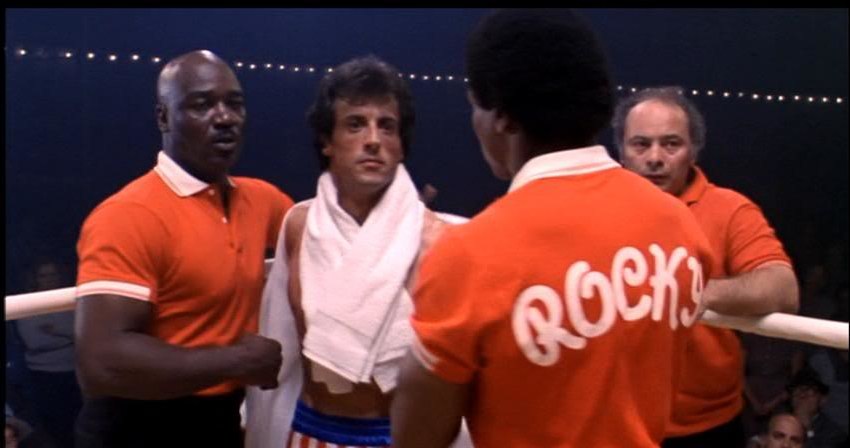 Tony Burton w Sylvester Stallone w filmie z serii "Rocky" /materiały prasowe