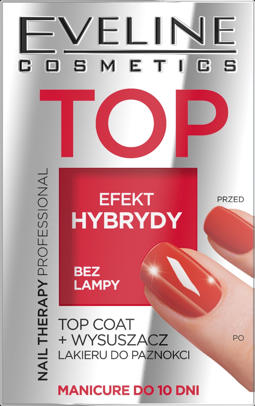 Top coat plus wysuszacz lakieru do paznokci EVELINE COSMETICS /INTERIA.PL/materiały prasowe