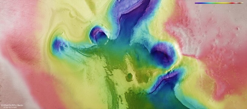 Topografia terenu Marsa /materiały prasowe