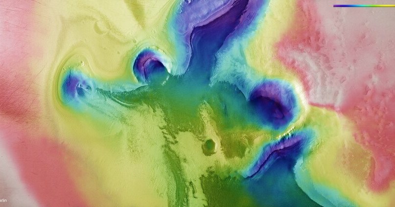 Topografia terenu Marsa /materiały prasowe