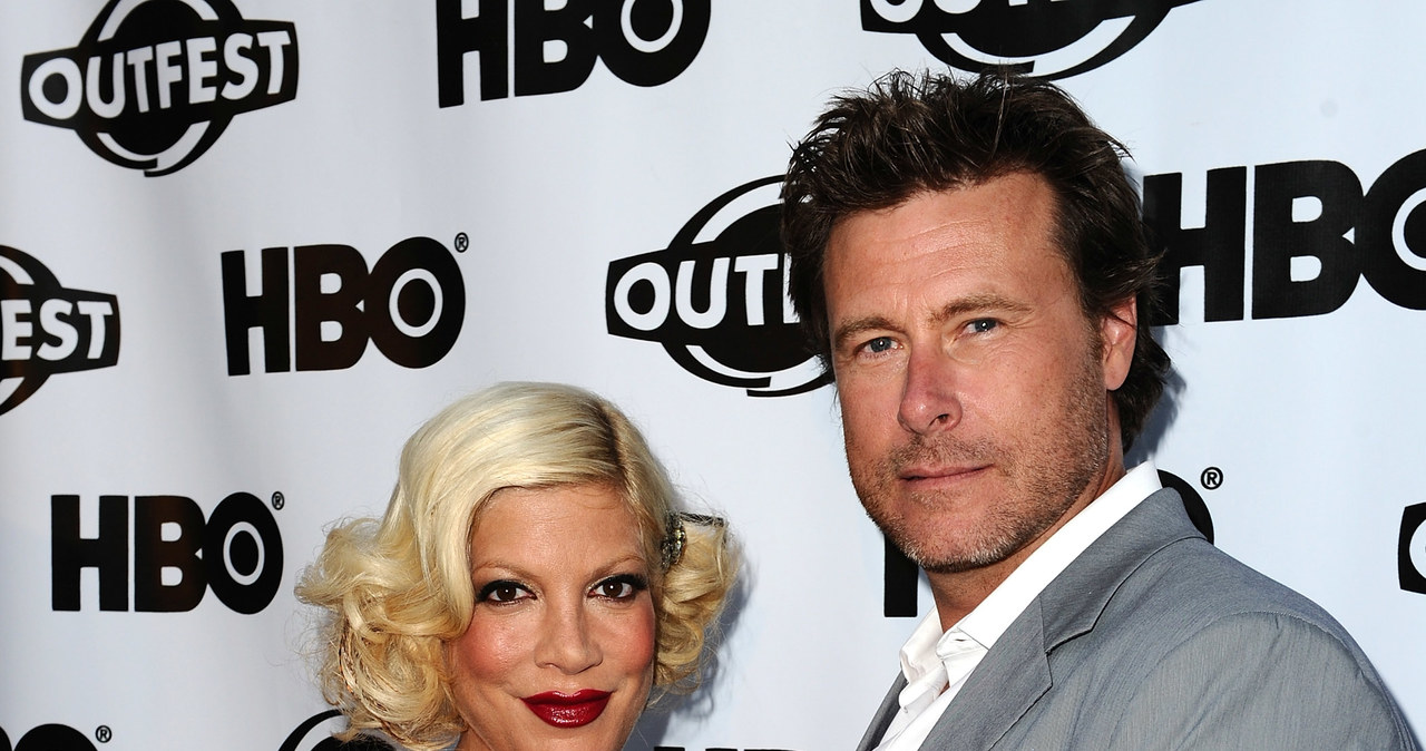 Tori Spelling z mężem /Michael Buckner  /Getty Images