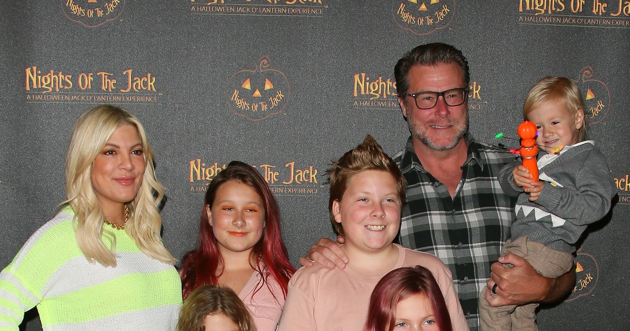 Tori Spelling z rodziną /Jean Baptiste Lacroix /Getty Images