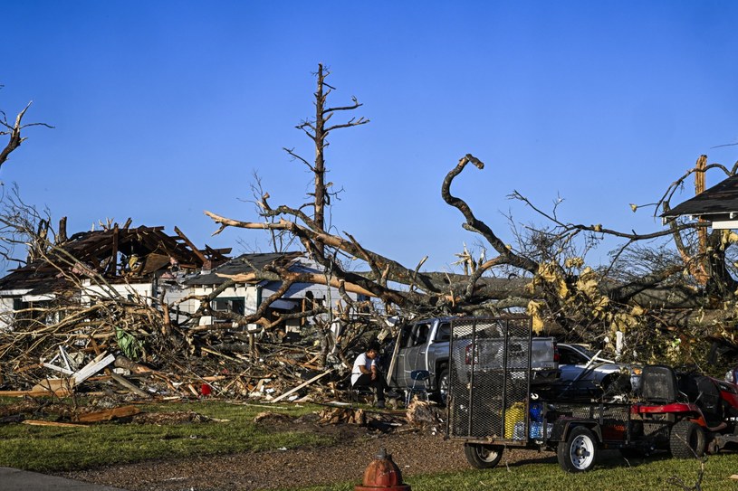 Tornado w USA. Ogromne zniszczenia w miasteczku Rolling Fork /Chandan Khanna /AFP