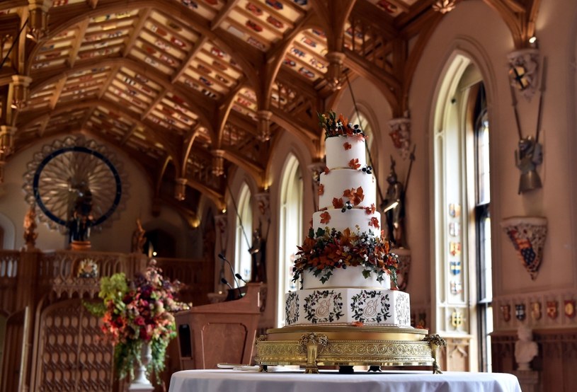 Tort weselny przygotowany przez Sophie Cabot /AFP