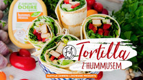 Tortilla z hummusem 