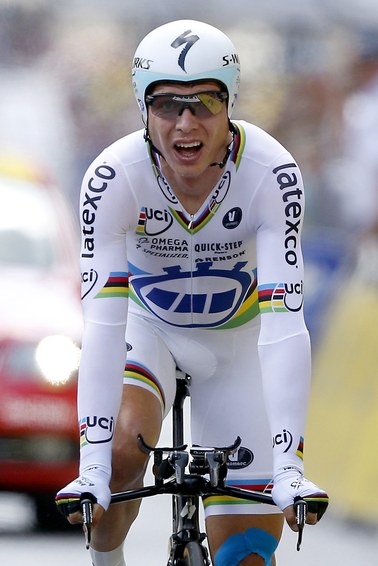 Tour de France: Martin najszybszy w jeździe na czas