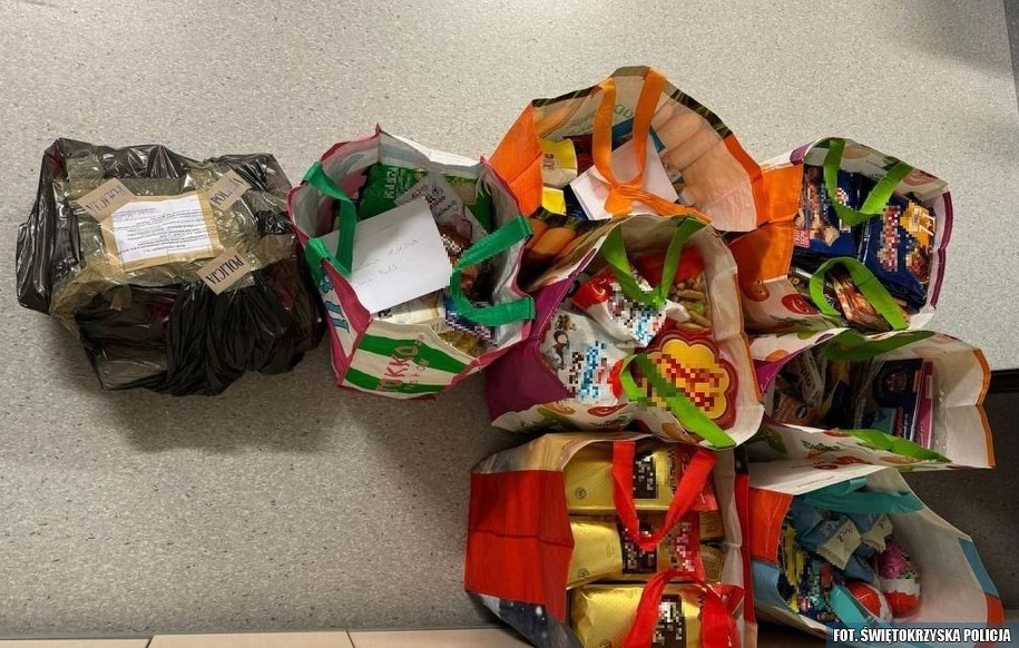 Towary ukradzione ze sklepu /KPP Skarżysko-Kamienna  /Policja