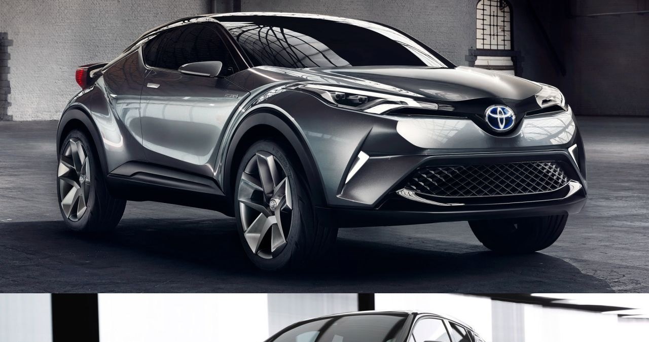 Toyota C-HR w wersji prototypowej i seryjnej /Informacja prasowa