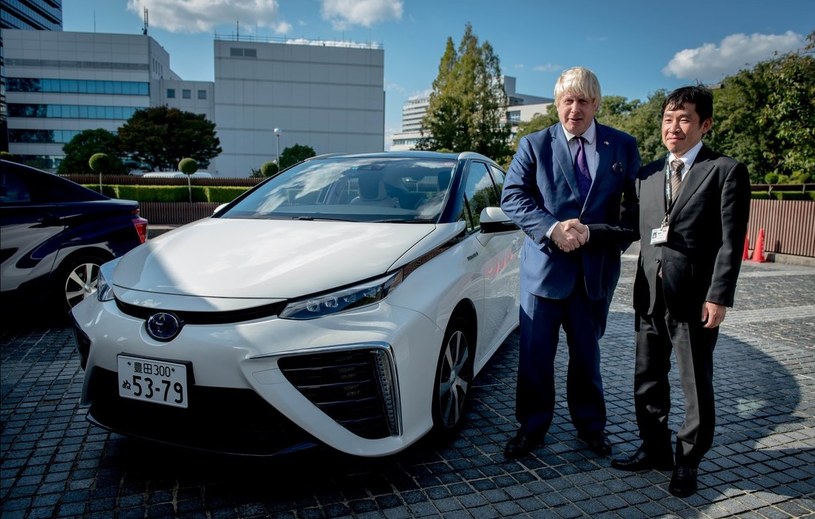 Toyota Mirai i mer Londynu Boris Johnson /Informacja prasowa
