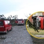 Trąba powietrzna przeszła nad Gnieznem. Kilka osób trafiło do szpitala