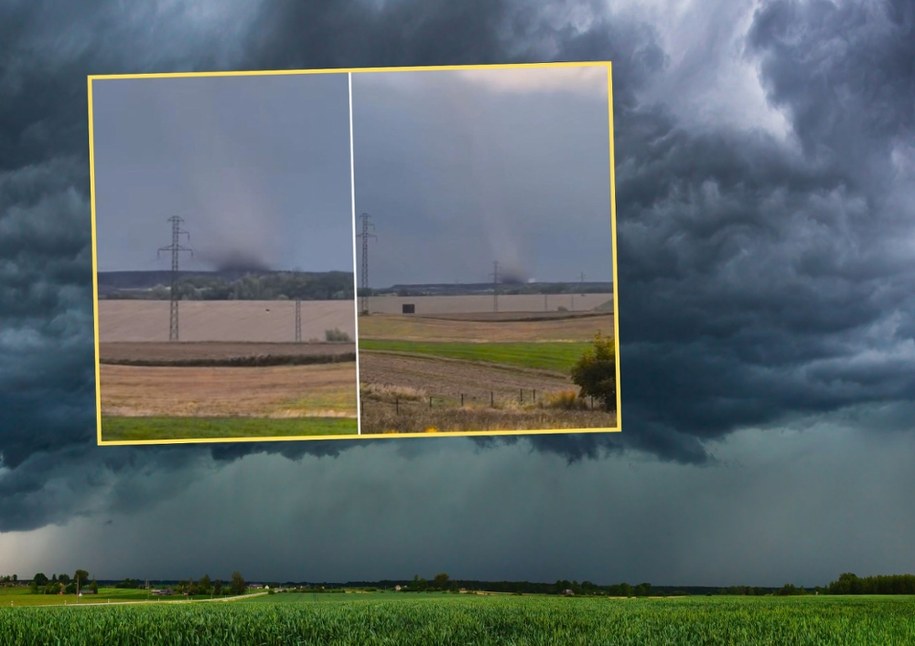 Trąba powietrzna w miejscowości Marklowice /Shutterstock