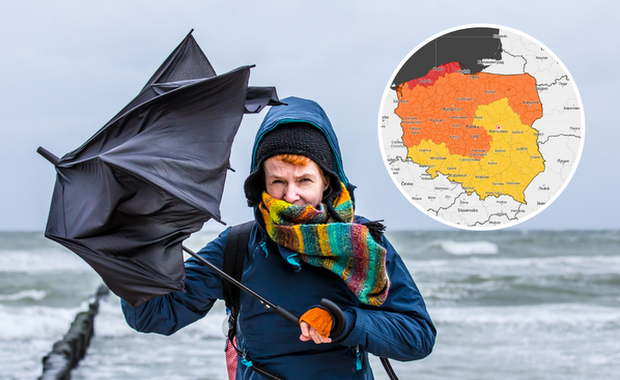 Trąby powietrzne i porywisty wiatr nawet do 125 km/h. Alerty IMGW dla całej Polski