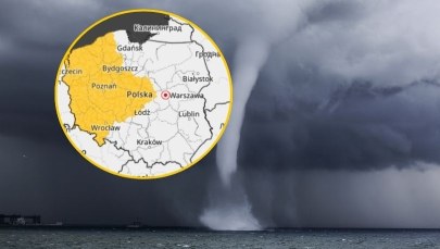 Trąby wodne na Bałtyku, burze i silny wiatr. IMGW ostrzega